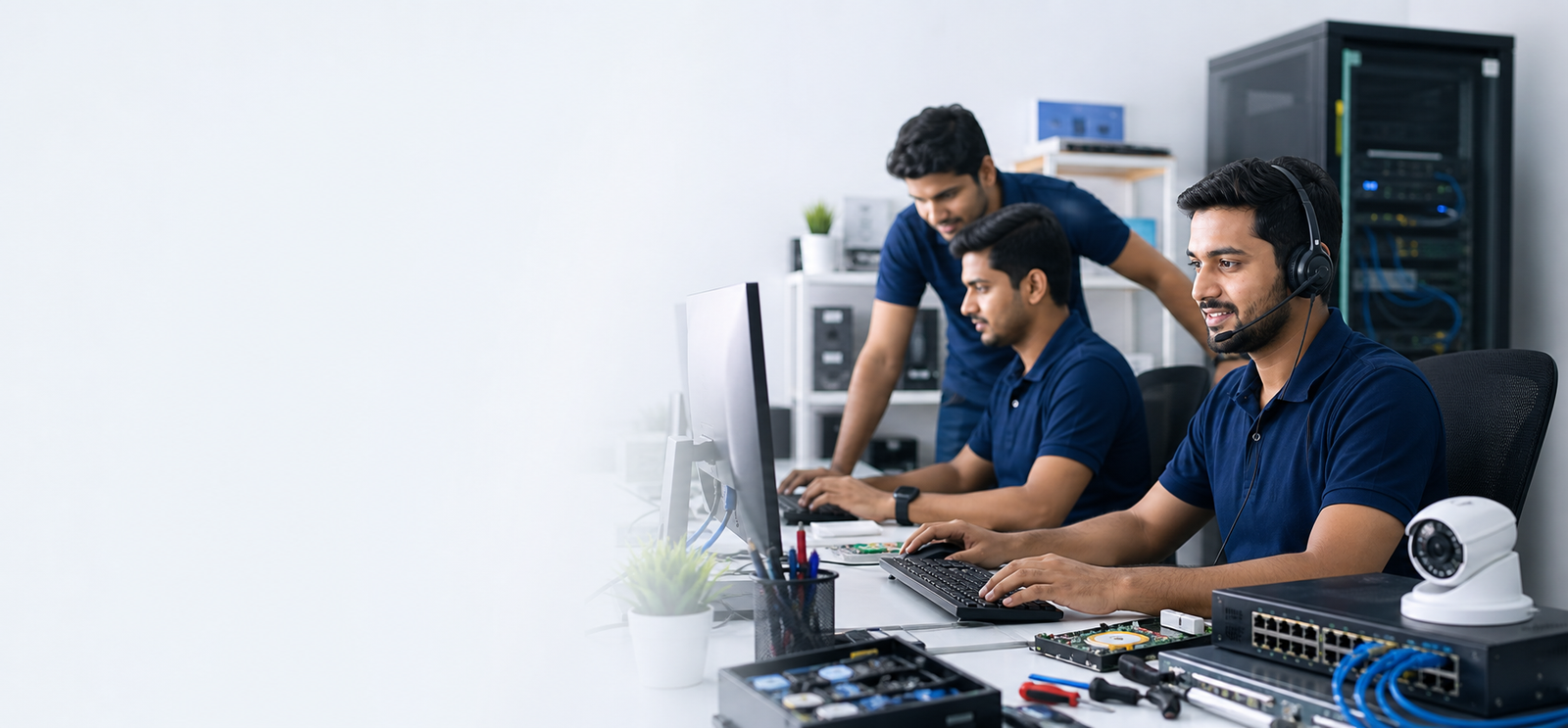 Professional hardware and networking support under one roof.