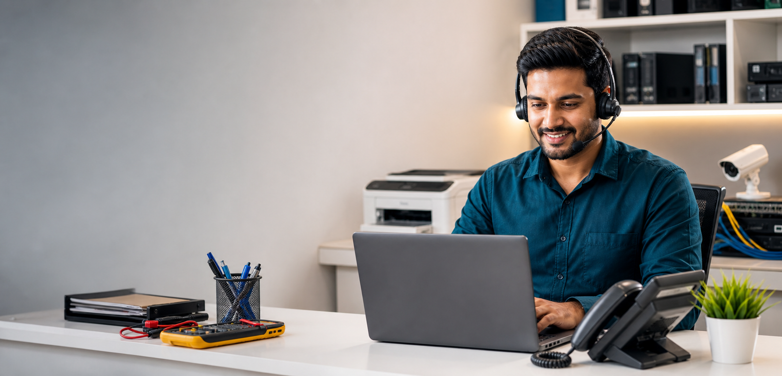 Get service support from Som Tech Plus.